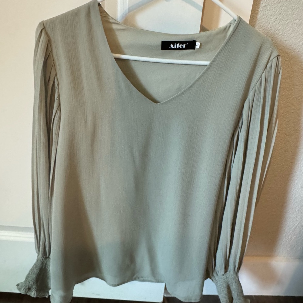 Aifer Women's V-Neck Blouse - Cream